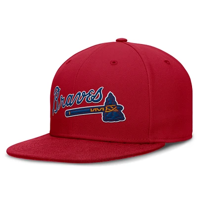 Men's Nike Red Atlanta Braves True Performance Fitted Hat