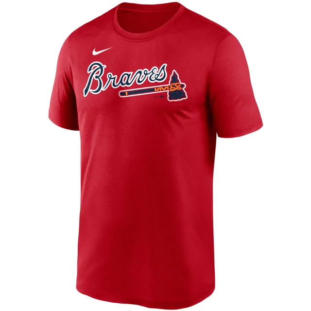 Atlanta Braves Nike Wordmark T-Shirt - Mens