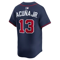 Men's Nike Ronald Acuña Jr. Navy Atlanta Braves Alternate Limited Jersey