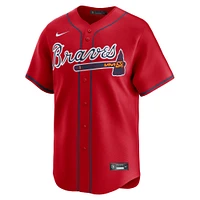 Men's Nike Ronald Acuña Jr. Red Atlanta Braves Alternate Limited Player Jersey