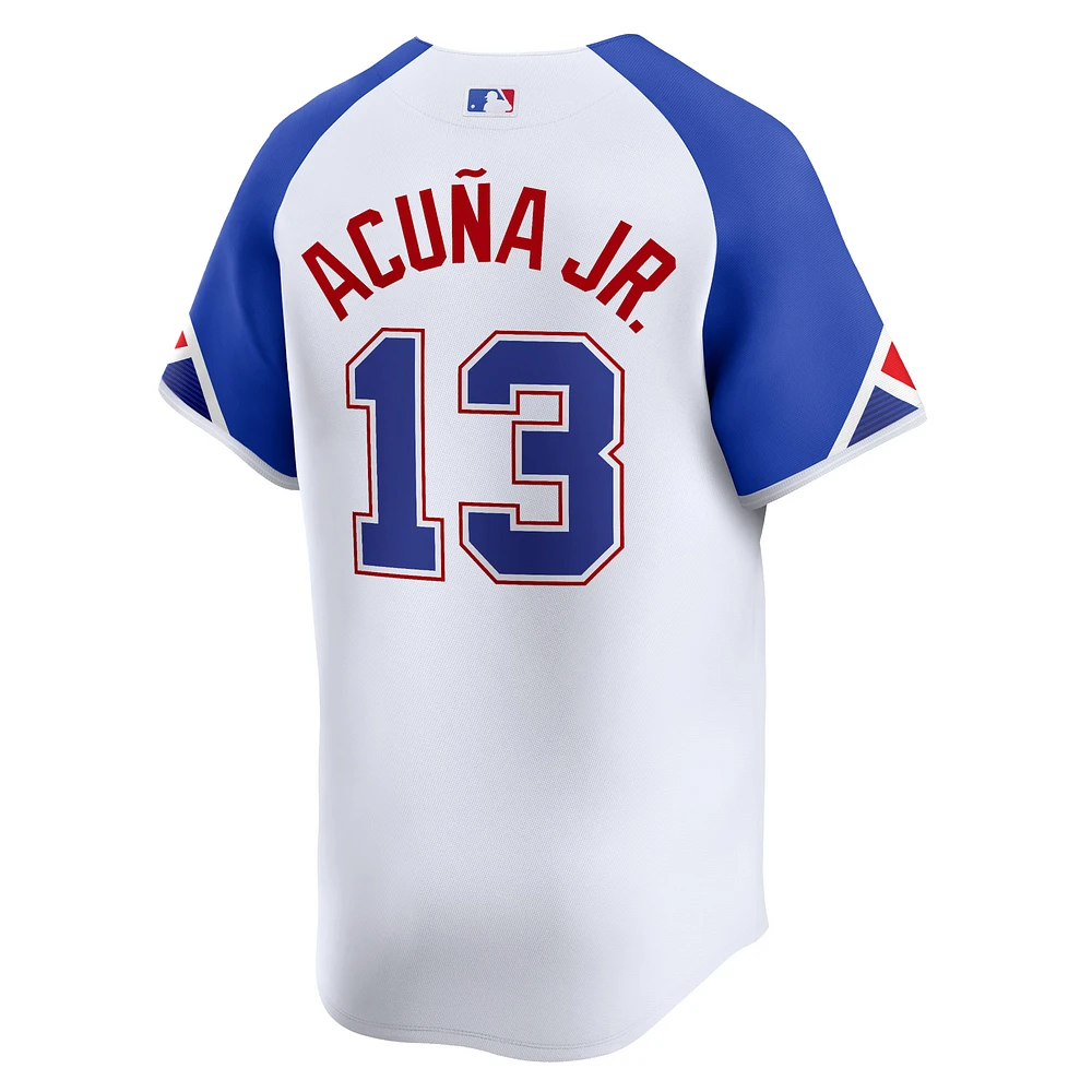 Men's Nike Ronald Acuña Jr. White Atlanta Braves City Connect Limited Player Jersey