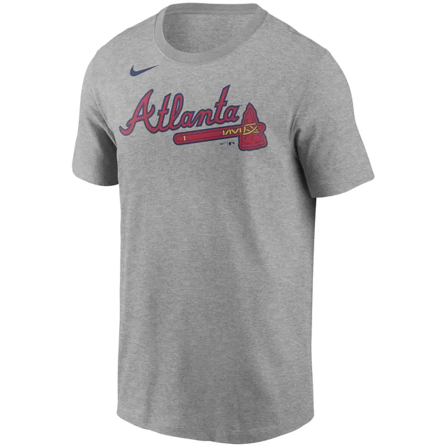 Men's Nike Ronald Acuna Jr. Navy Atlanta Braves Name & Number T-Shirt