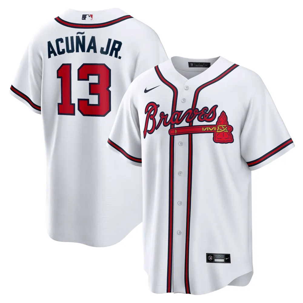 Men's Fanatics Branded Ronald Acuna Jr. Navy Atlanta Braves Road Name &  Number T-Shirt 