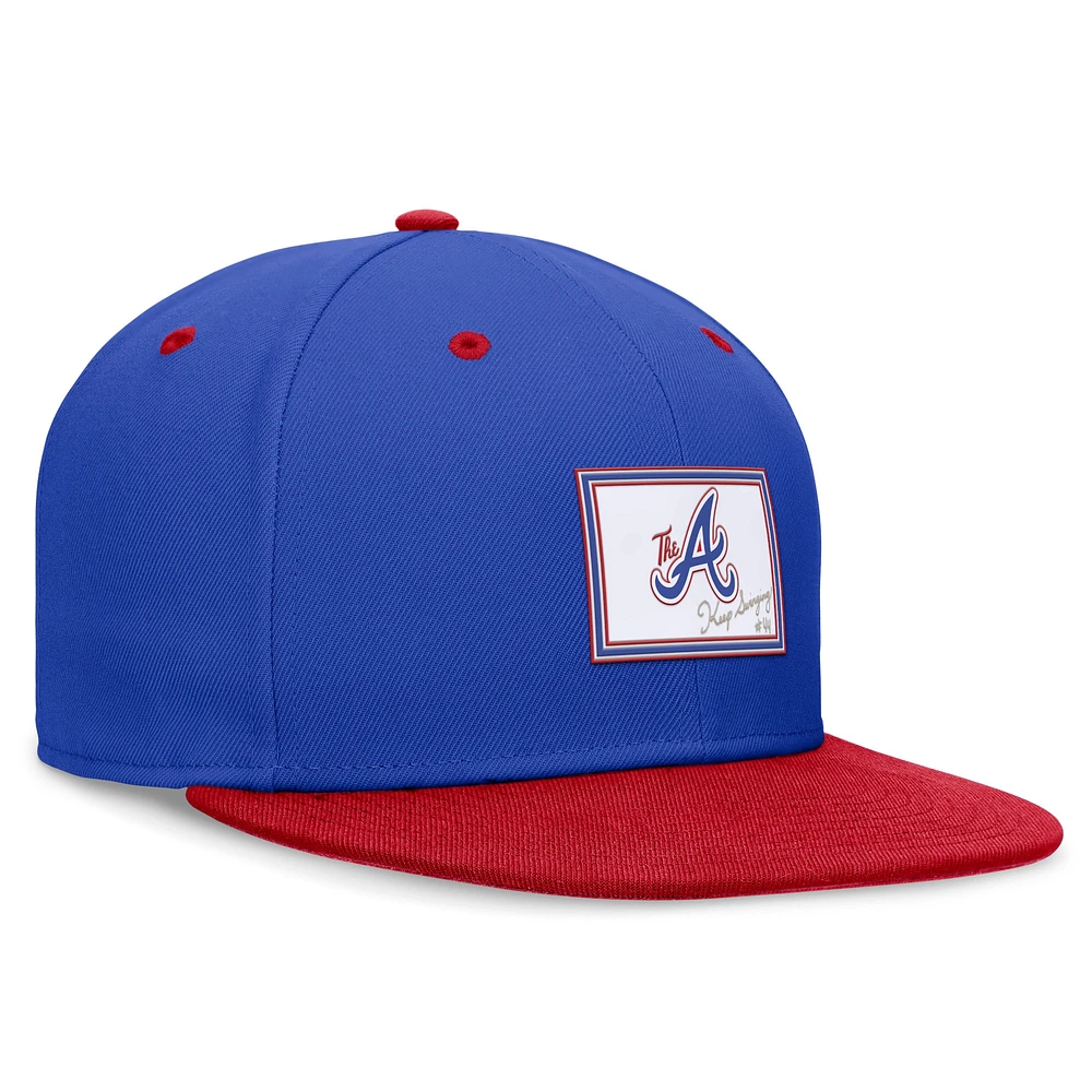 Men's Nike Royal/Red Atlanta Braves City Connect True Fitted Hat