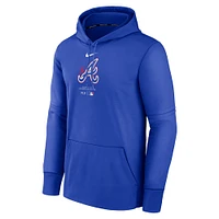 Sweat à capuche Nike Royal Atlanta Braves Authentic Collection City Connect Performance pour homme