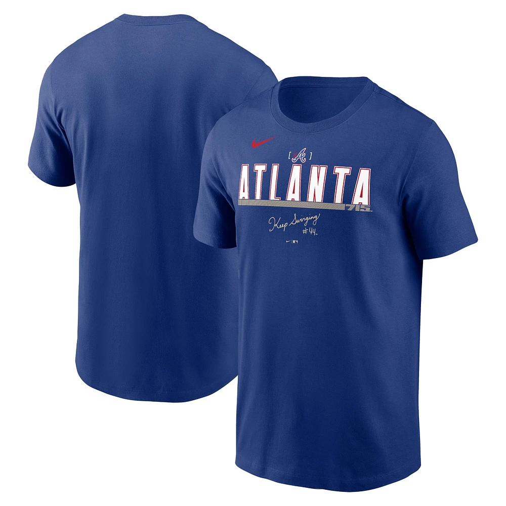 T-shirt Nike Royal Atlanta Braves City Connect pour homme