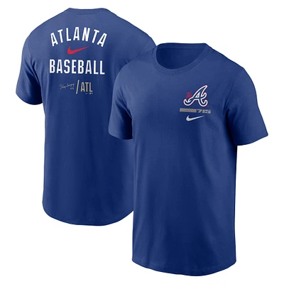 T-shirt Nike Royal Atlanta Braves City Connect pour homme