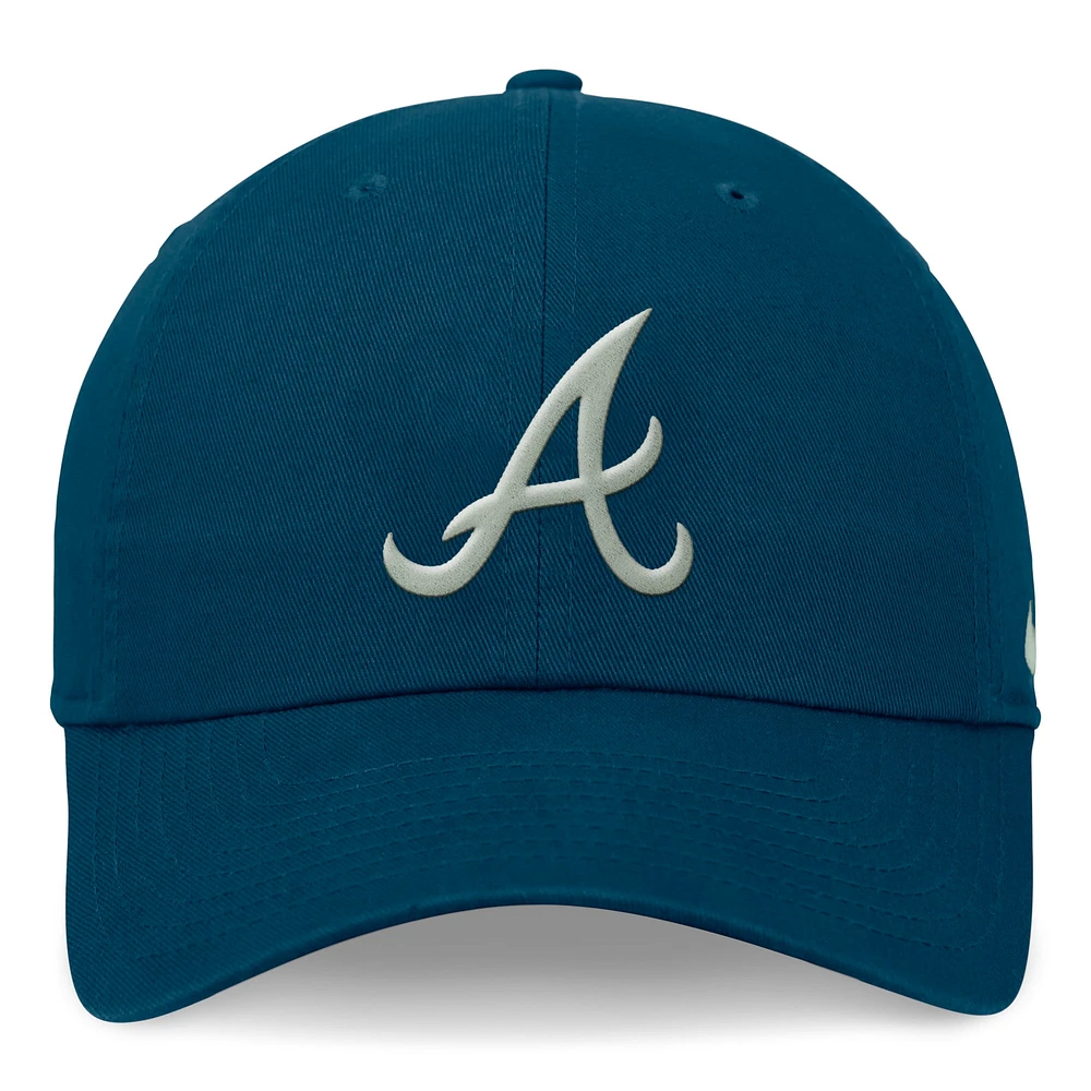 Casquette ajustable Nike Atlanta Braves Valerian Club pour homme, bleu marine