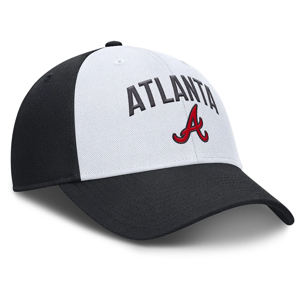 Men's Nike White/Navy Atlanta Braves Club Performance Adjustable Hat