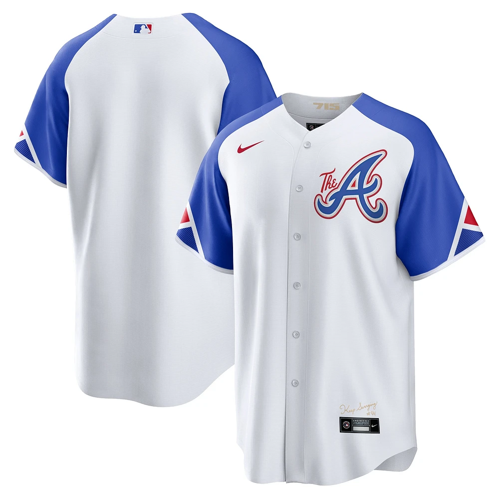 Maillot Atlanta Braves 2023 City Connect Replica pour homme Blanc Nike