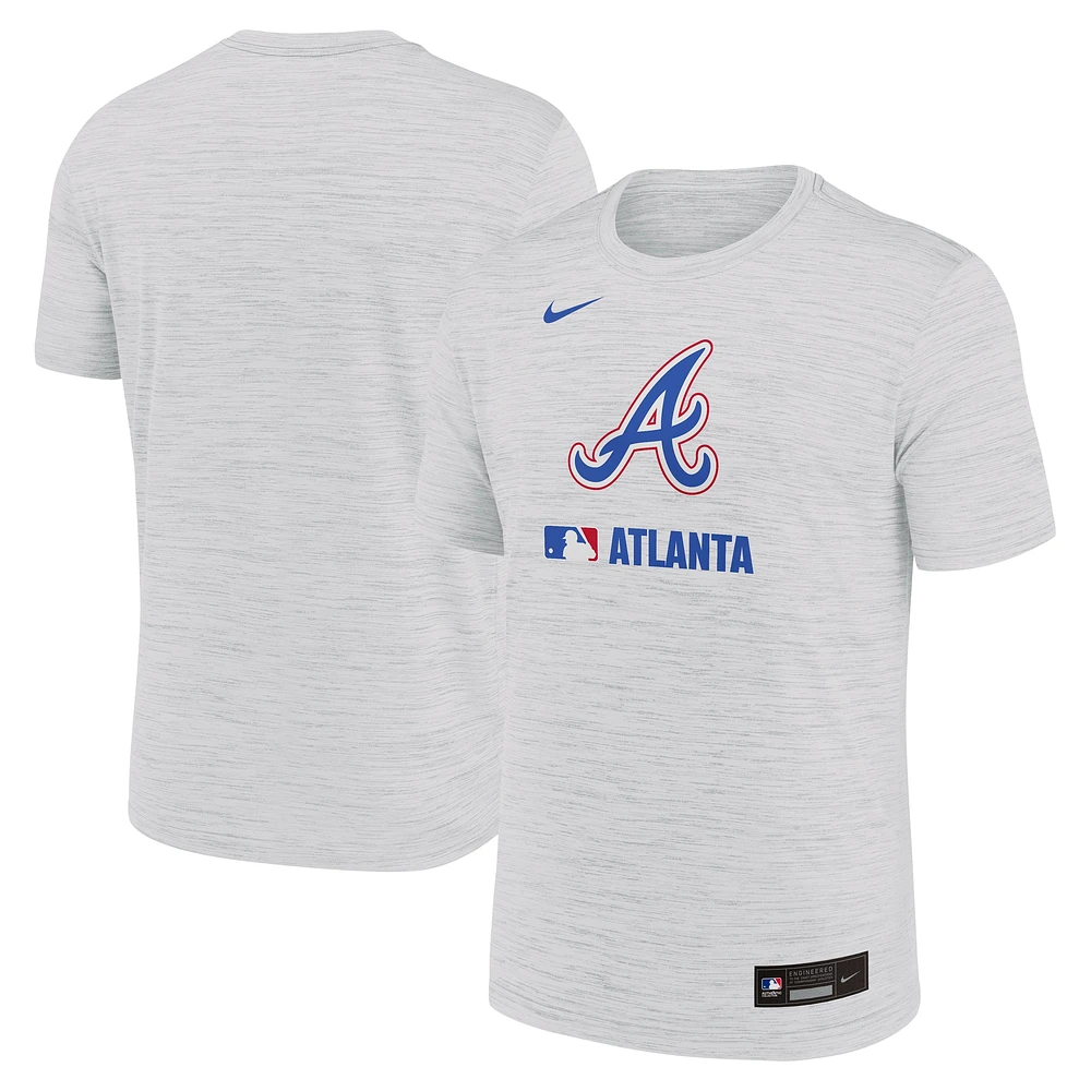 Men's Nike  White Atlanta Braves 2025 City Connect Authentic Collection Velocity Performance T-Shirt