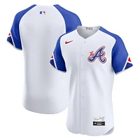 Men's Nike  White Atlanta Braves City Connect Elite Jersey