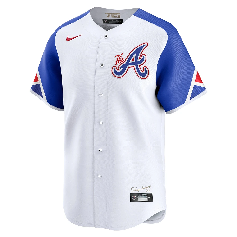 Maillot Nike Atlanta Braves City Connect Limited pour homme, blanc, blanc