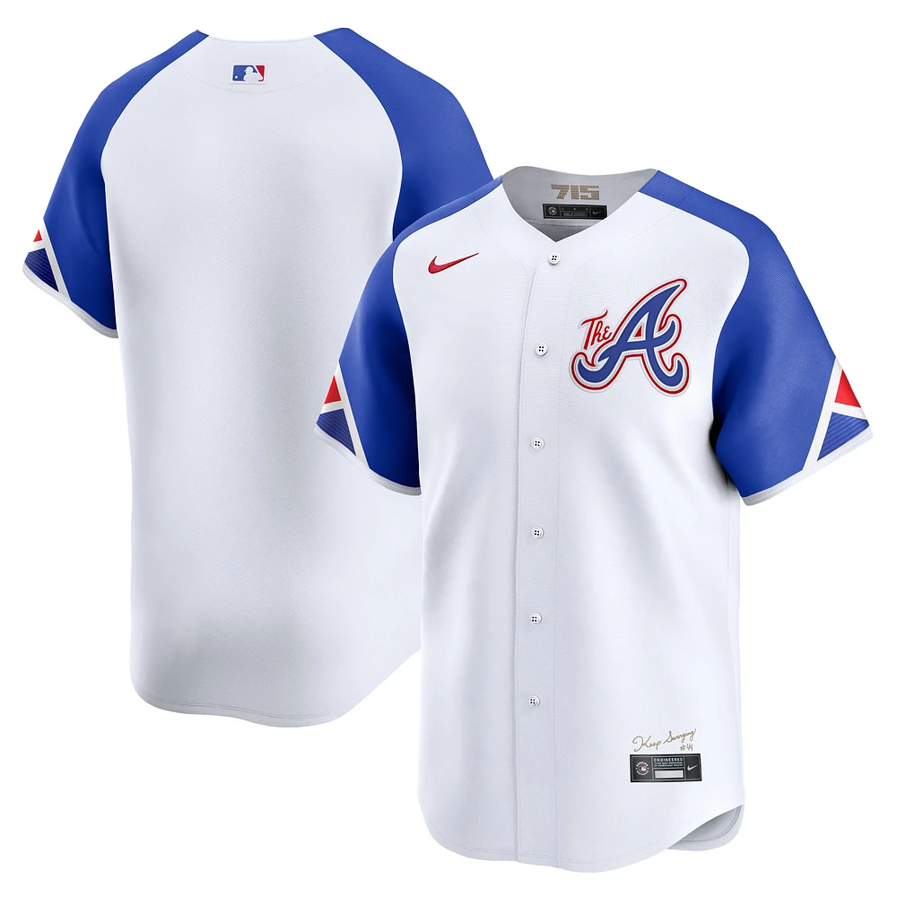 Maillot Nike Atlanta Braves City Connect Limited pour homme, blanc, blanc