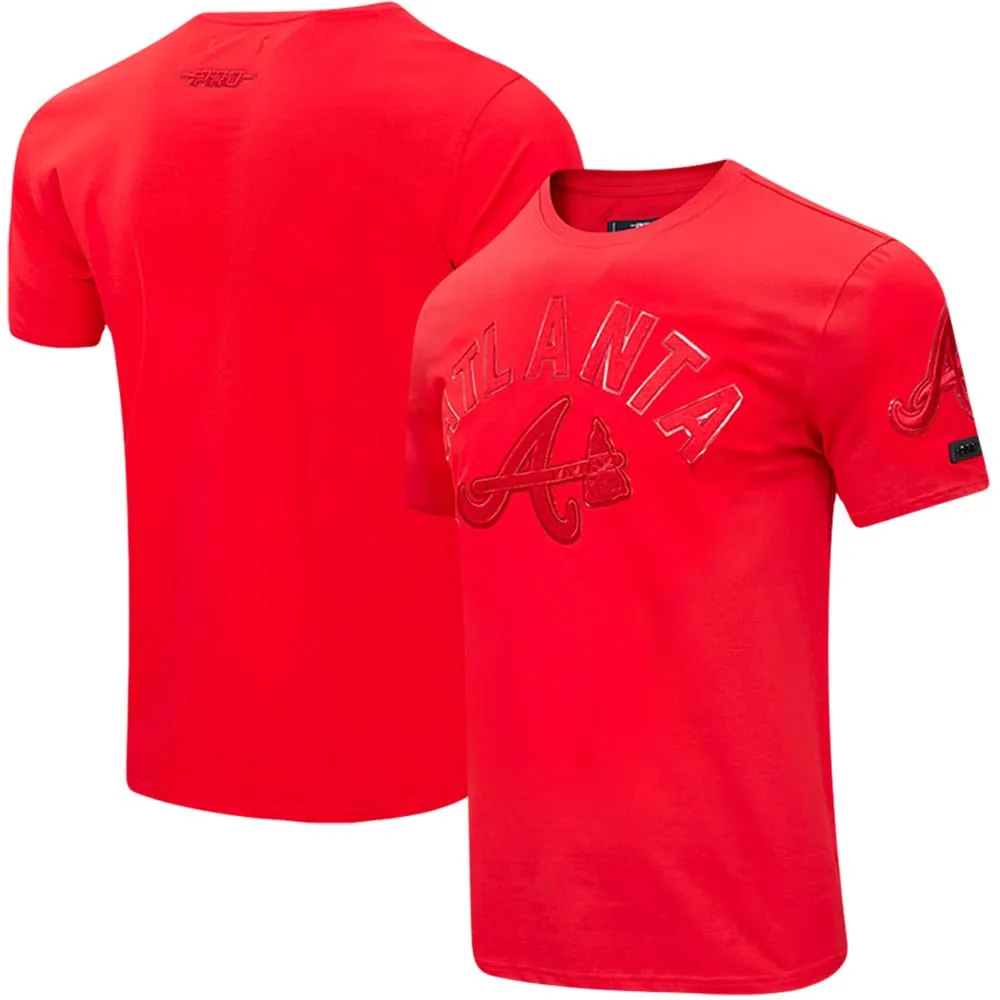 T-shirt Pro Standard Atlanta Braves classique triple rouge pour homme