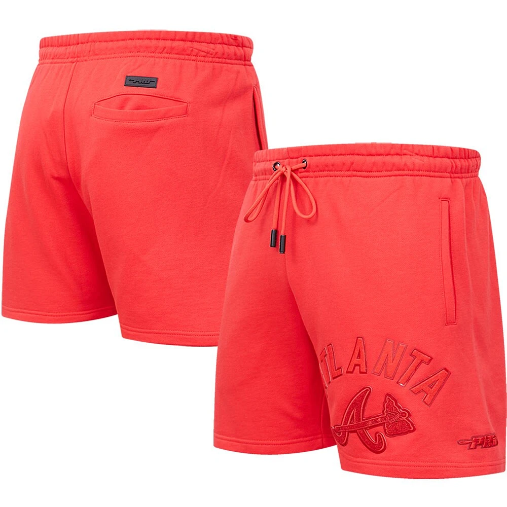 Short classique Pro Standard Atlanta Braves triple rouge pour homme