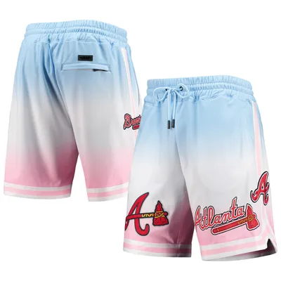 Atlanta Braves Pro Standard Team Logo Ombre Shorts - Blue/Pink