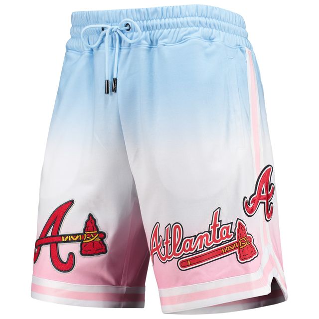 Short Pro Standard Homme Atlanta Braves Team Logo Ombre Bleu/Rose