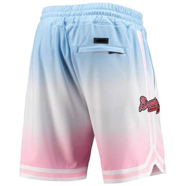 Short Pro Standard Homme Atlanta Braves Team Logo Ombre Bleu/Rose