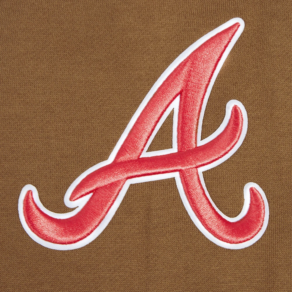 Sweat-shirt à épaules tombantes Pro Standard marron Atlanta Braves Paint The City pour homme