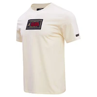 T-shirt avec badge de membre du club des Braves d'Atlanta Pro Standard crème pour hommes