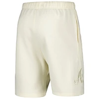 Men's Pro Standard Cream Atlanta Braves Neutral Fleece Shorts