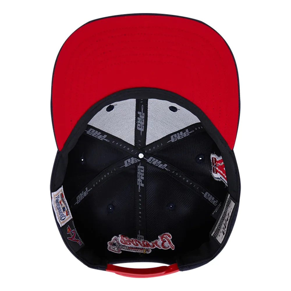 Pro Standard Unisex Atlanta Braves Snapback Hat in Navy