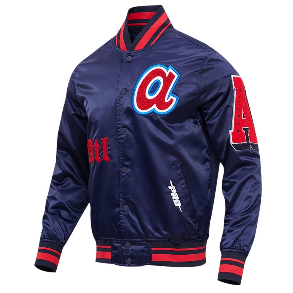 Pro Standard Men's Pro Standard Navy Atlanta Braves Old English