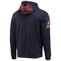 Sweat à capuche avec logo de l'équipe des Atlanta Braves Pro Standard pour hommes, bleu marine