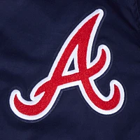 Veste zippée en sergé bleu marine Pro Standard des Atlanta Braves pour homme