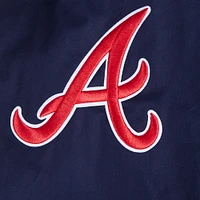 Veste zippée en sergé bleu marine Pro Standard des Atlanta Braves pour homme