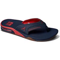 Men's REEF Atlanta Braves Fanning Bottle Opener Sandals