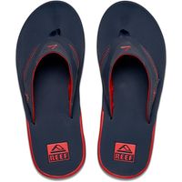 Men's REEF Atlanta Braves Fanning Bottle Opener Sandals