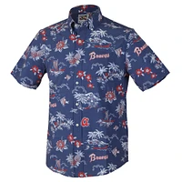 Men's Reyn Spooner Blue Atlanta Braves Kekai Button-Down Shirt