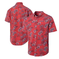 Chemise boutonnée Kekai des Braves d'Atlanta rouge Reyn Spooner pour hommes