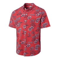 Men's Reyn Spooner Red Atlanta Braves Kekai Button-Down Shirt