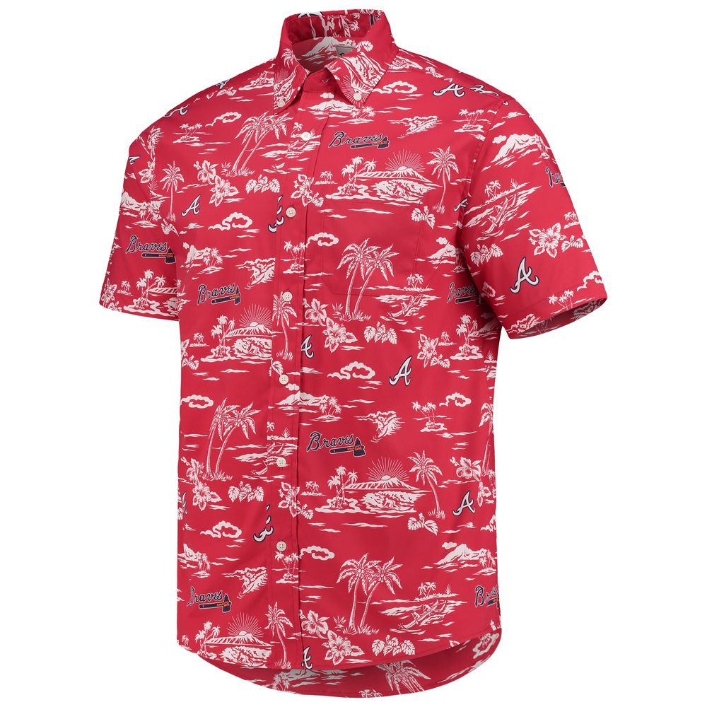 Reyn Spooner Men's Reyn Spooner Red Atlanta Braves Kekai Performance  Button-Up Shirt