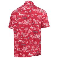 Men's Reyn Spooner Red Atlanta Braves Kekai Performance Button-Up Shirt