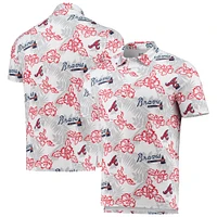 Men's Reyn Spooner White Atlanta Braves Performance Polo