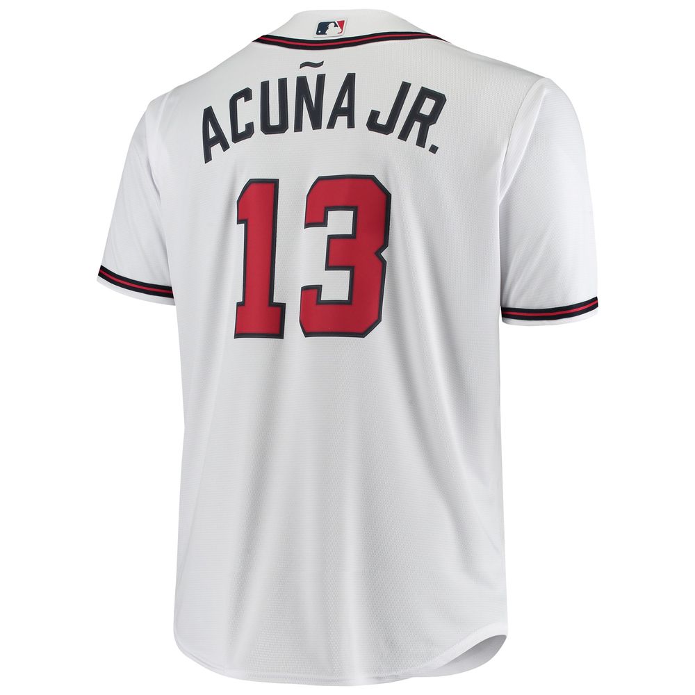 Profile Men's Ronald Acuna Jr. White Atlanta Braves Big & Tall Replica  Player Jersey