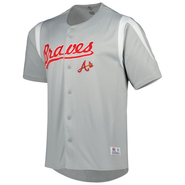 Men's Stitches Black Atlanta Braves Team Fashion Jersey