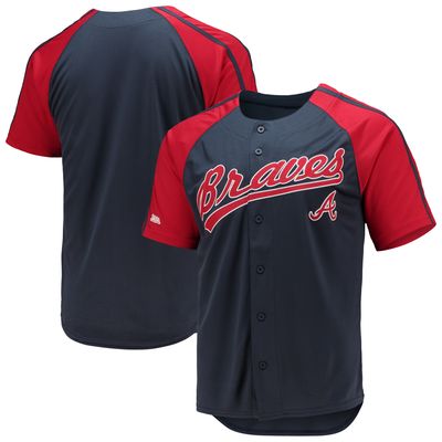 St. Louis Cardinals Stitches Button-Down Raglan Replica Jersey - Red