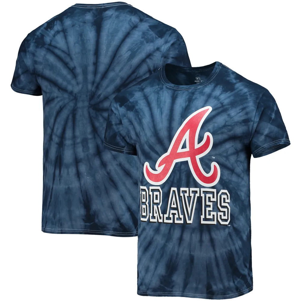 Stitches Youth Atlanta Braves Red Tie Dye T-Shirt