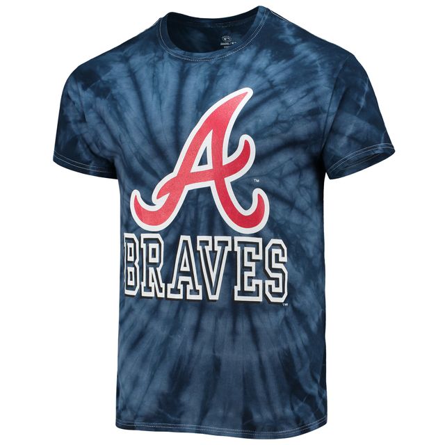 Stitches Youth Atlanta Braves Red Tie Dye T-Shirt