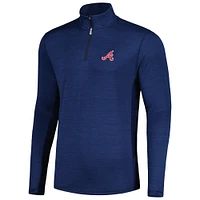 Haut à demi-zip Delray IslandZone Tommy Bahama pour homme, bleu marine Atlanta Braves