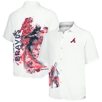 Chemise boutonnée Tommy Bahama pour hommes des Atlanta Braves de Veracruz Ace Islanders