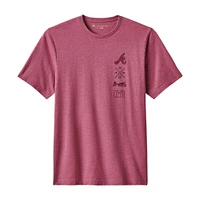 T-shirt Travis Matthew pour homme, rouge chiné, Atlanta Braves Sunset Slam 2.0