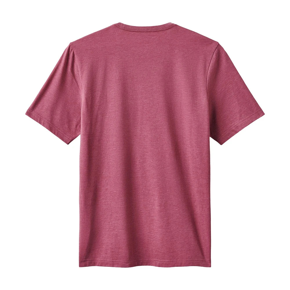 T-shirt Travis Matthew pour homme, rouge chiné, Atlanta Braves Sunset Slam 2.0