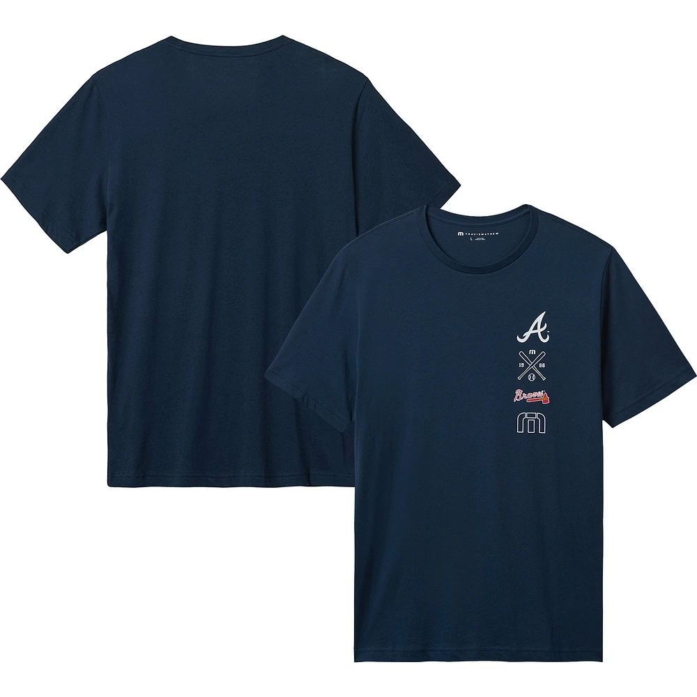 Men's TravisMathew Navy Atlanta Braves Sunset Slam T-Shirt