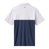 Men's TravisMathew White/Navy Atlanta Braves Home Run Leader Polo